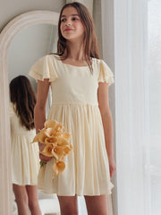 Calista Girls Lemon Mini Dress - A Little Lacey