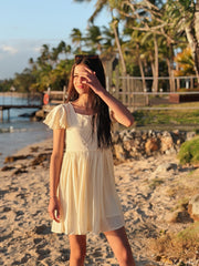 Calista Girls Lemon Mini Dress - A Little Lacey