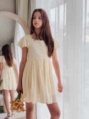 Calista Girls Lemon Mini Dress - A Little Lacey