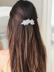 Celeste Silver Hair Clip - A Little Lacey