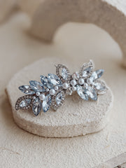 Celeste Silver Hair Clip - A Little Lacey