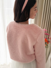 Celine Pink Fluffy Jacket - A Little Lacey