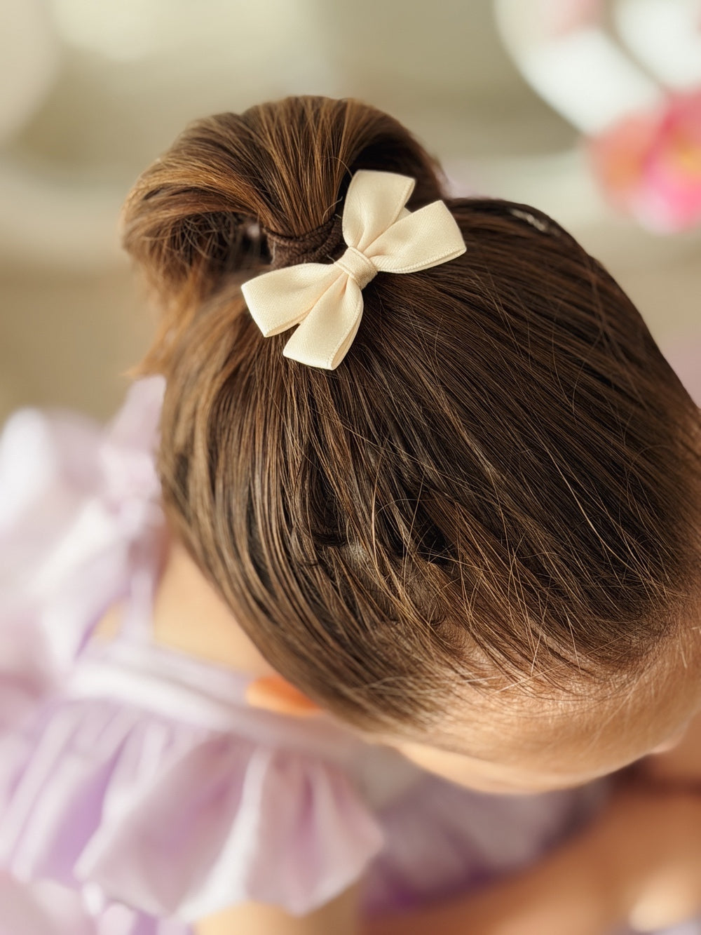 Matching bow clips for girls pigtails