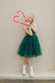 Juniper Girls Green Christmas Dress - A Little Lacey