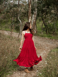 Clara Girls Red Maxi Dress - A Little Lacey · Photo 1 of 3