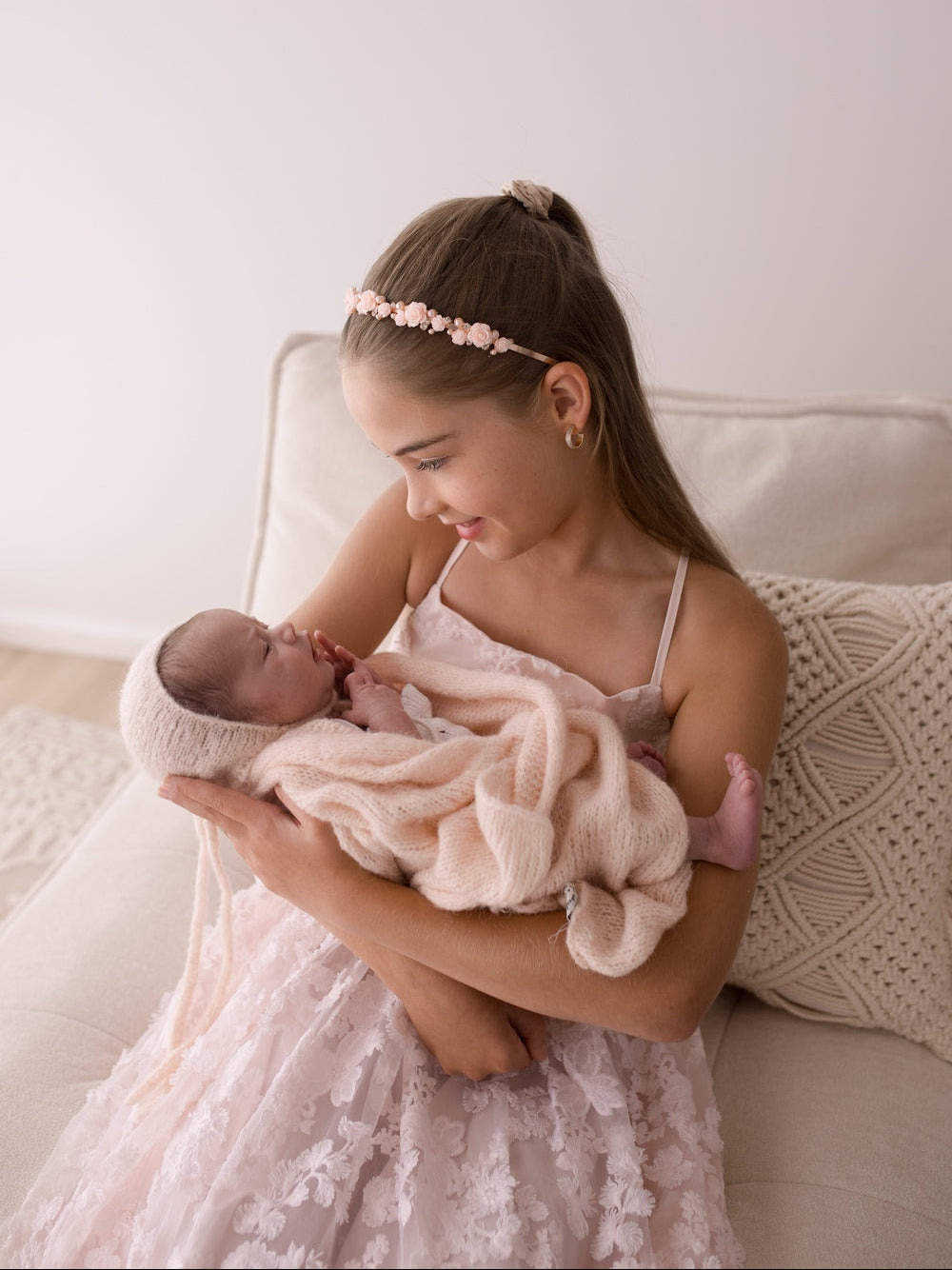Clarissa pink special occasion dress for flower girls, birthdays and family photos