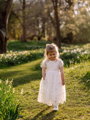 Clementine Girls Ivory Embroidered Dress - A Little Lacey