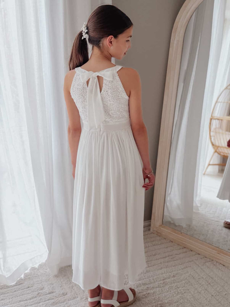 Inka Girls White Dress - A Little Lacey