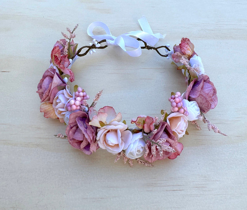 Dahlia Girls Flower Crown - A Little Lacey