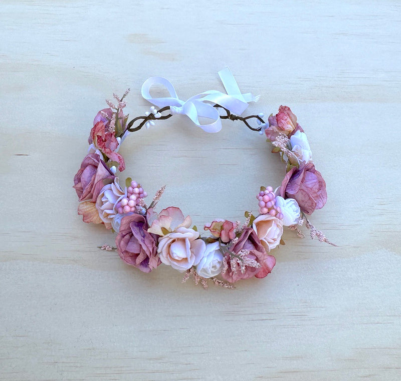 Dahlia Girls Flower Crown - A Little Lacey