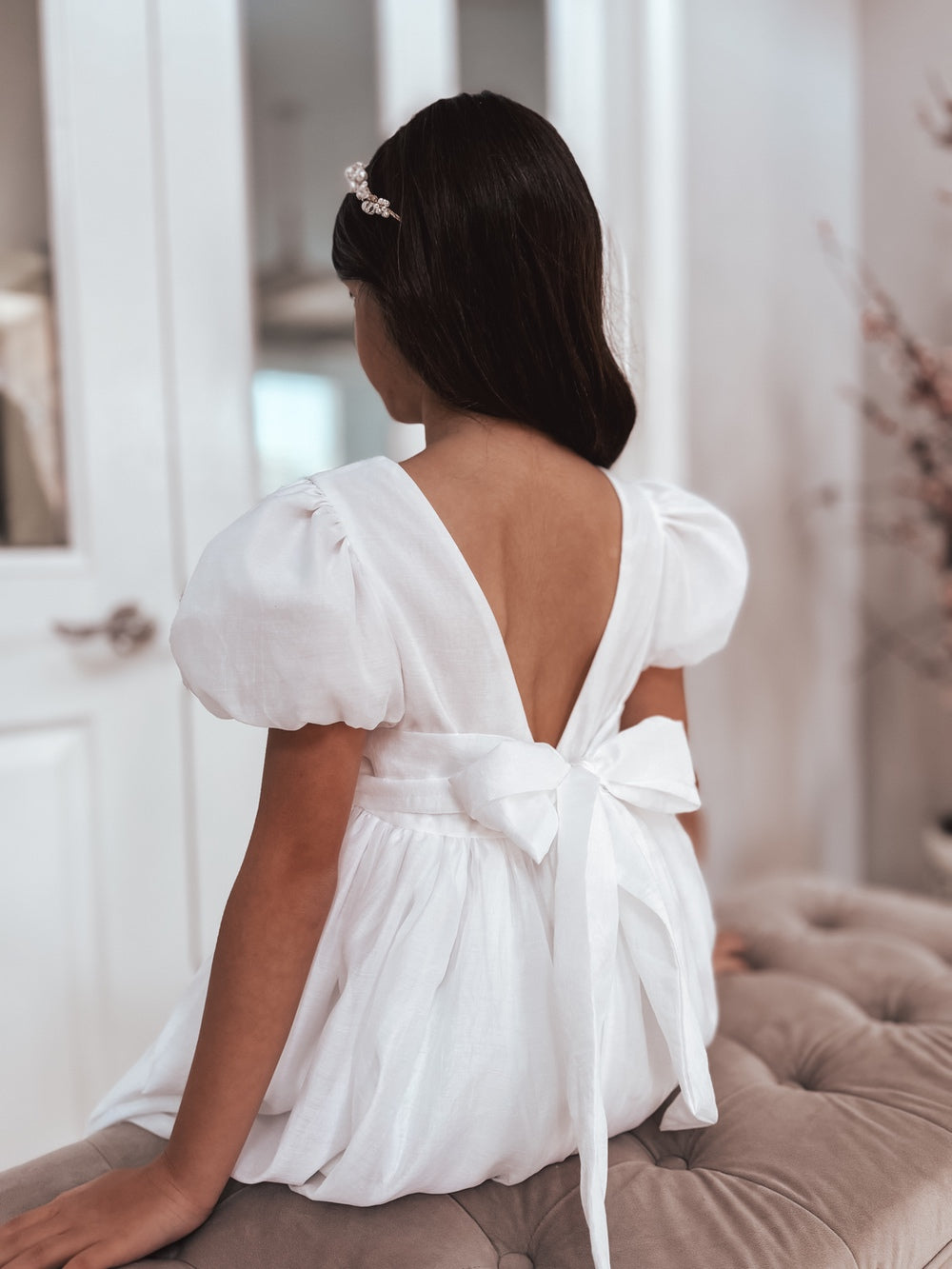 Delia Girls White Dress