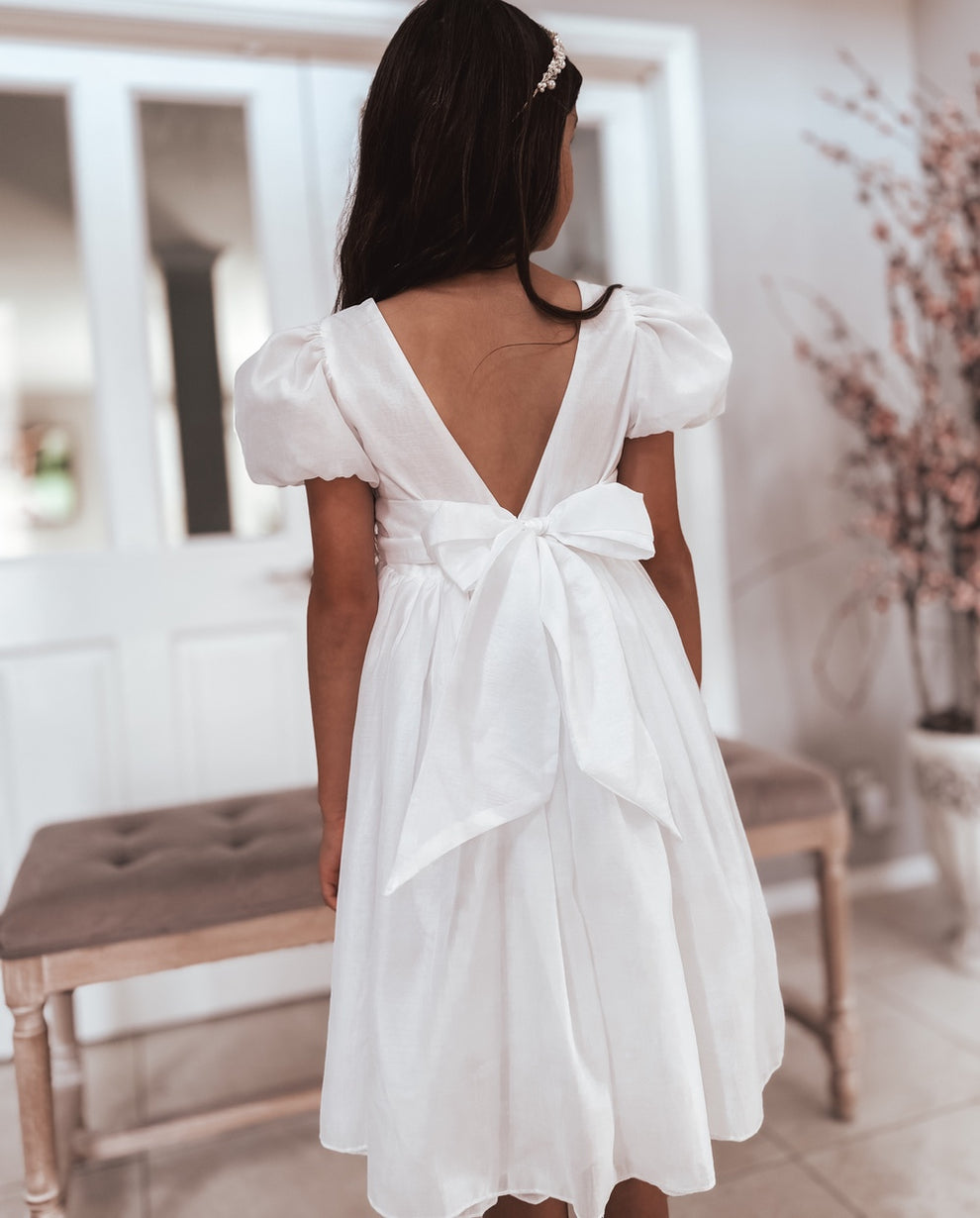 Delia Girls White Dress - A Little Lacey · Photo 9 of 17