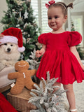 Delia Red Christmas Baby Romper - A Little Lacey · Photo 10 of 19