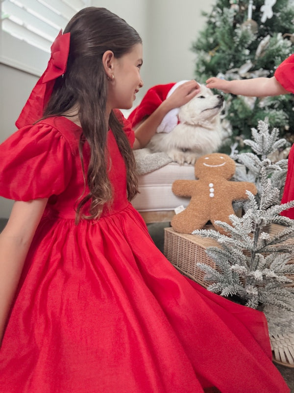 Delia Girls Red Christmas Dress