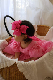 Delia Hot Pink Baby Dress - A Little Lacey