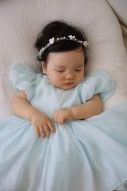 Delia Pale Blue Baby Dress - A Little Lacey