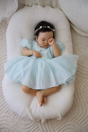 Delia Pale Blue Baby Dress - A Little Lacey