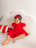Delia Red Christmas Baby Romper - A Little Lacey · Photo 6 of 19