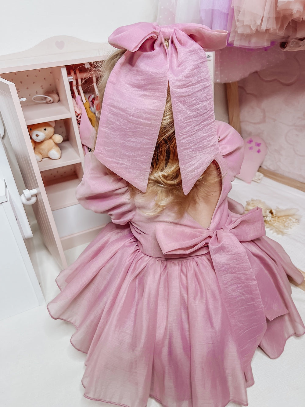 Delia Dusty Pink Baby Dress