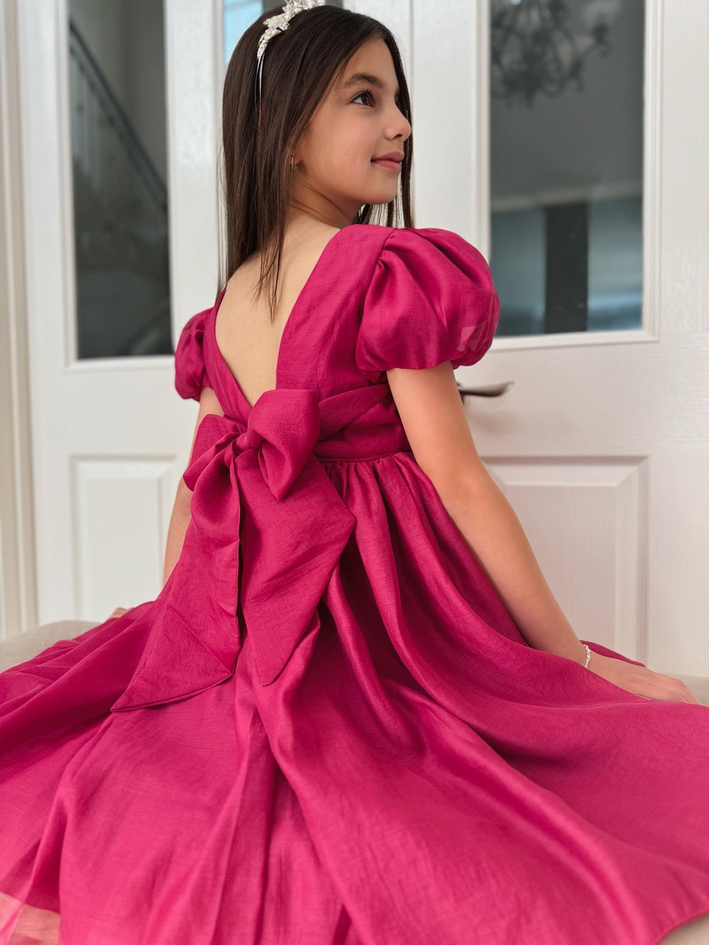 Delia Girls Fuchsia Dress - Flower Girl Dresses