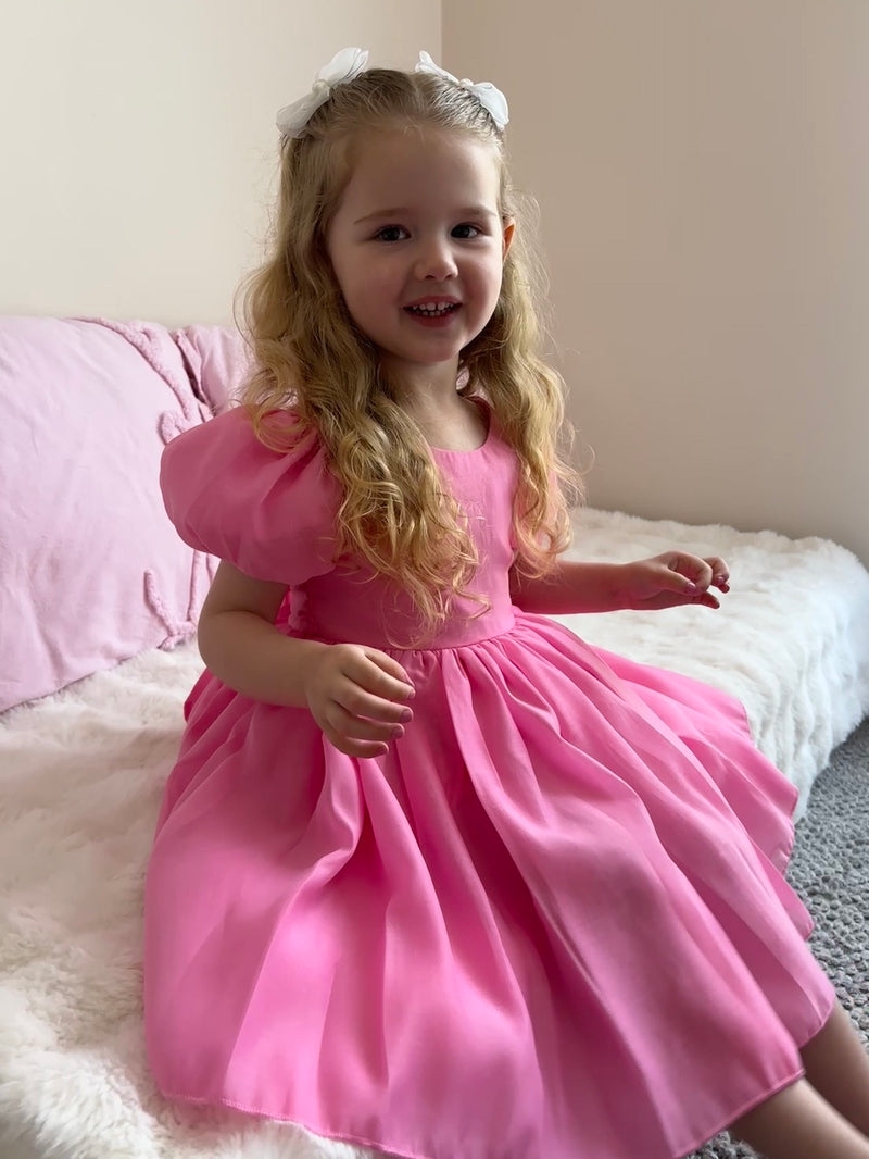 Delia Girls Hot Pink Dress - A Little Lacey