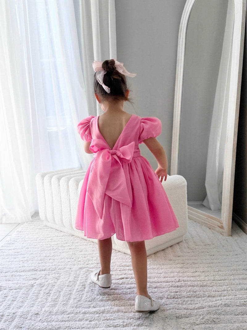 Delia Girls Hot Pink Dress - A Little Lacey