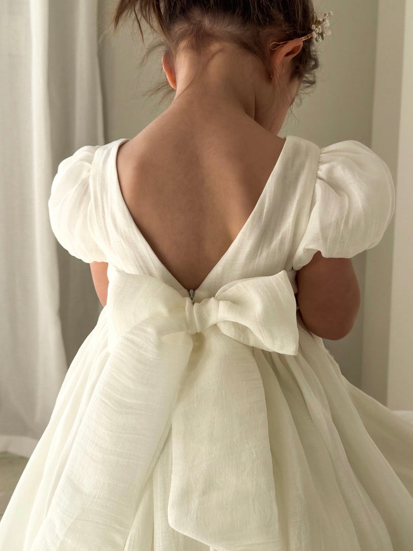 Delia Ivory Baby Dress - Baby Rompers