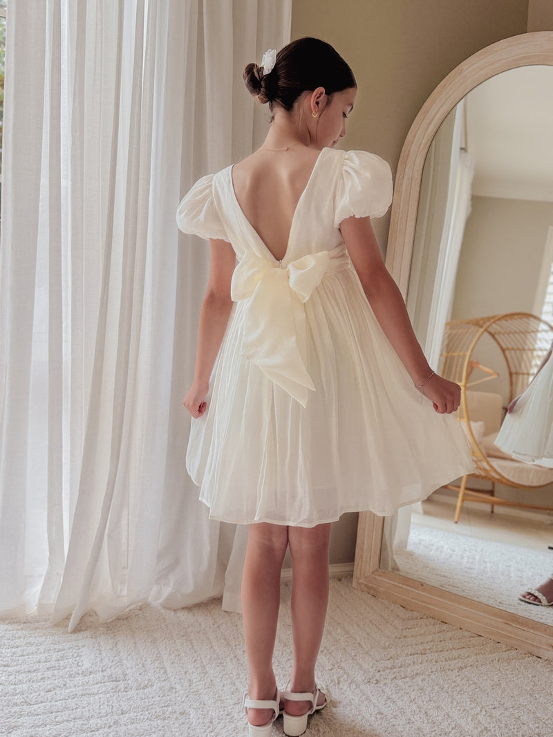 Delia Girls Ivory Dress - A Little Lacey