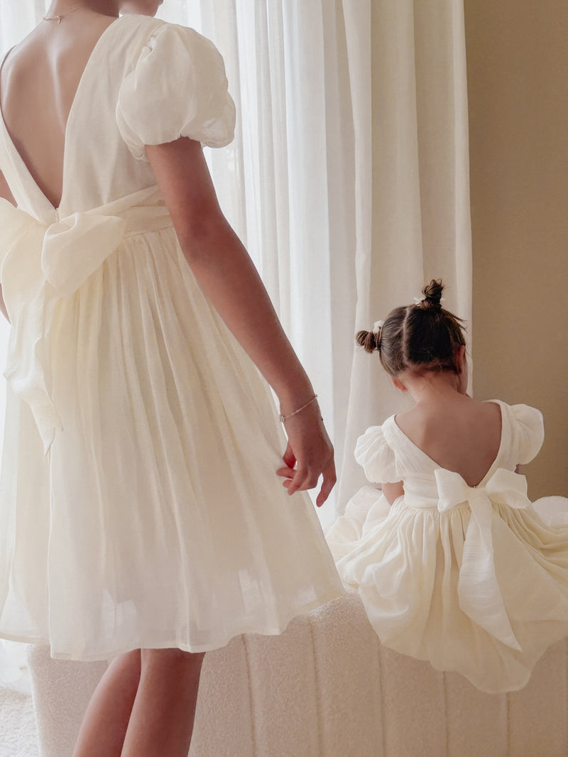 Delia Girls Ivory Dress - A Little Lacey