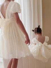 Delia Girls Ivory Dress - A Little Lacey