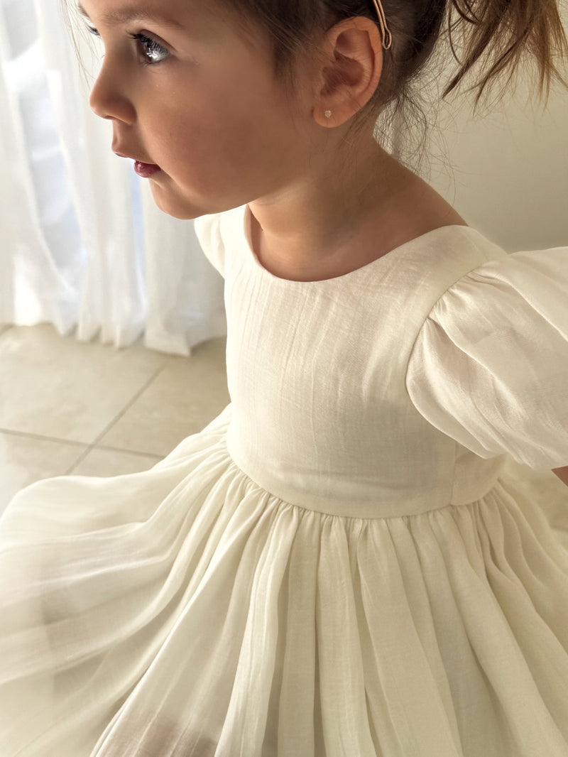 Delia Ivory Baby Dress - A Little Lacey