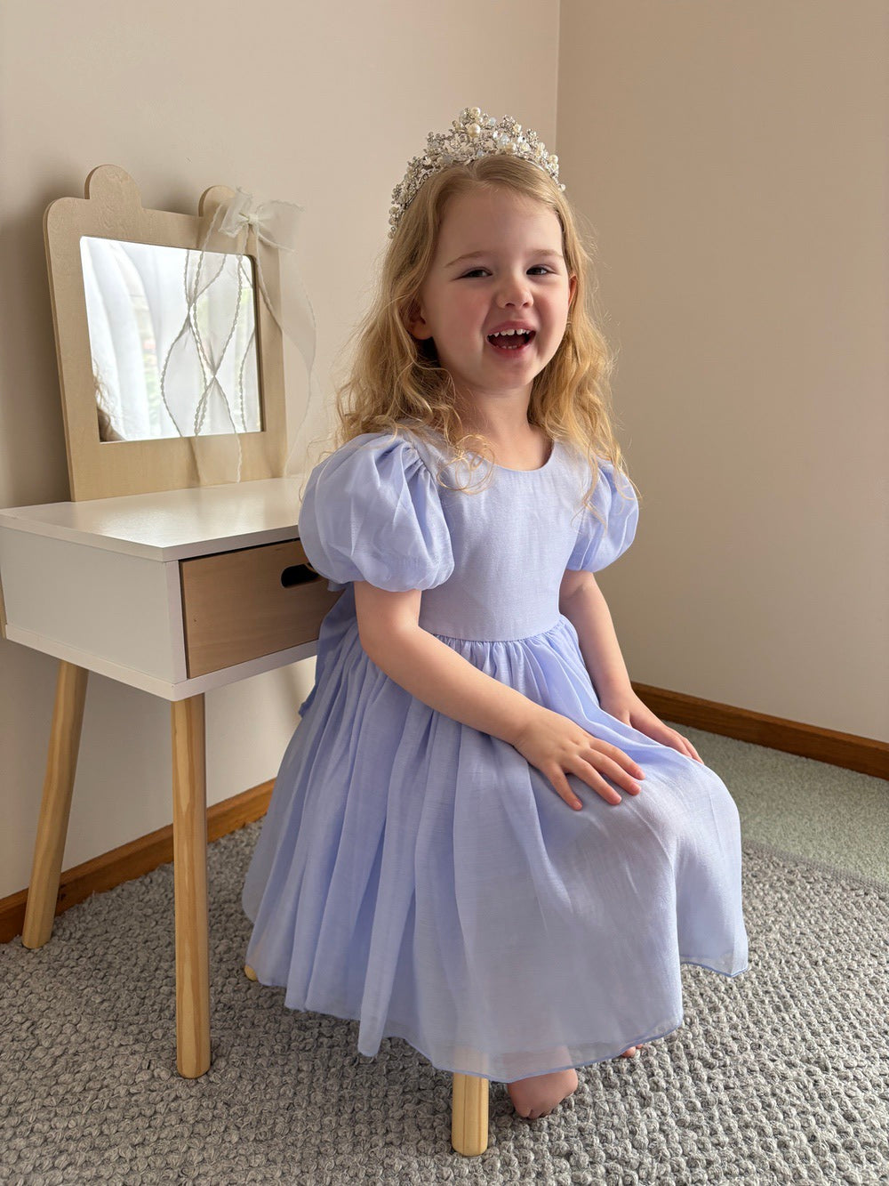 Delia Girls Light Blue Dress