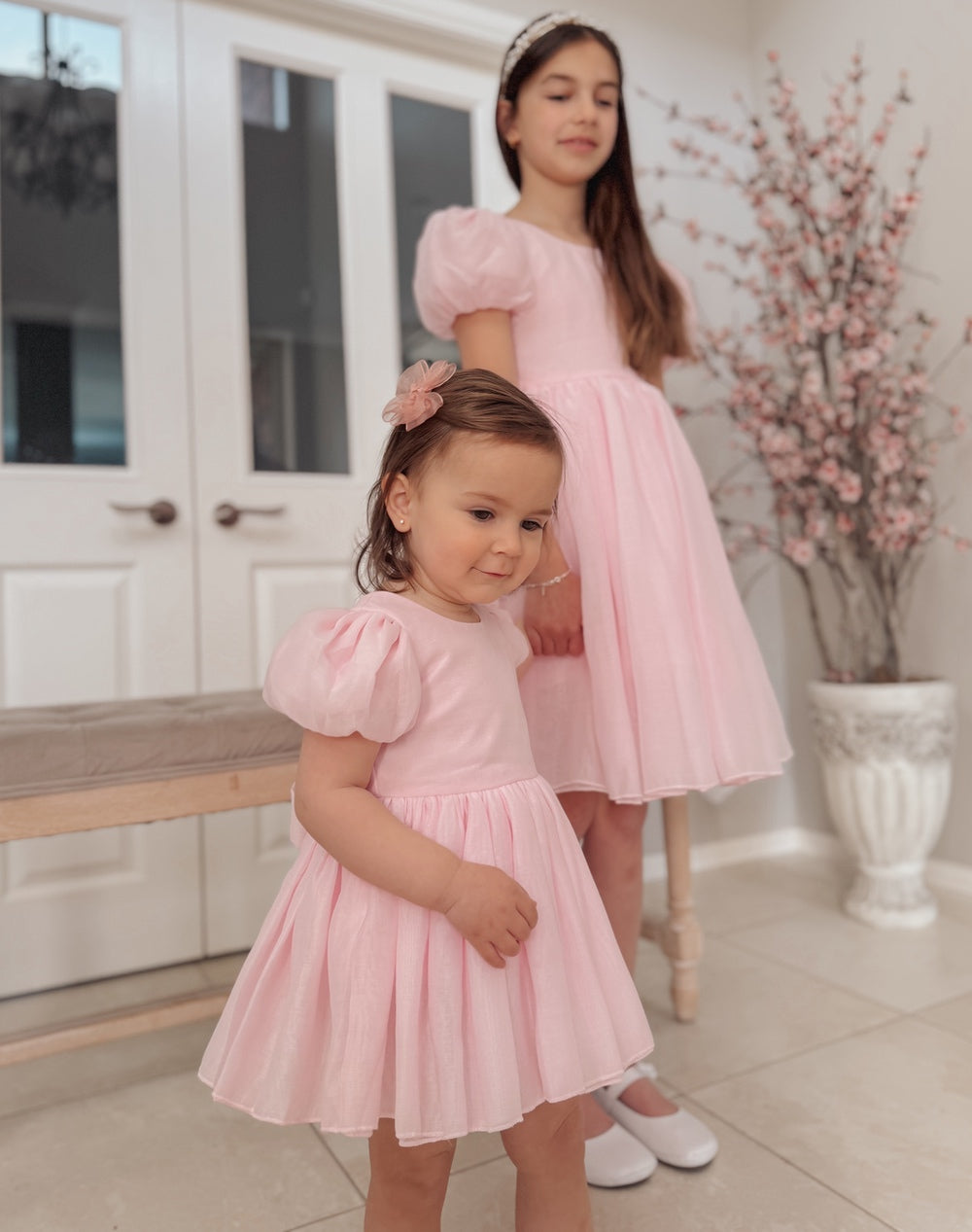 Blush pink infant dress hotsell