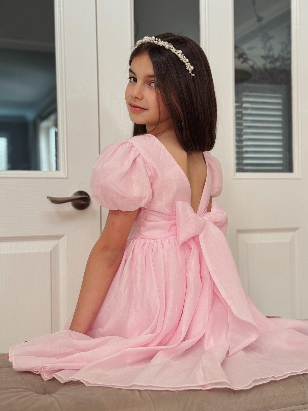 Delia Girls Light Pink Dress - A Little Lacey · Photo 3 of 16