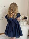 Delia Girls Navy Blue Dress - A Little Lacey · Photo 6 of 13