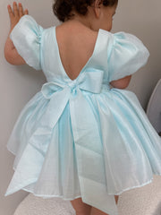 Delia Pale Blue Baby Dress - A Little Lacey