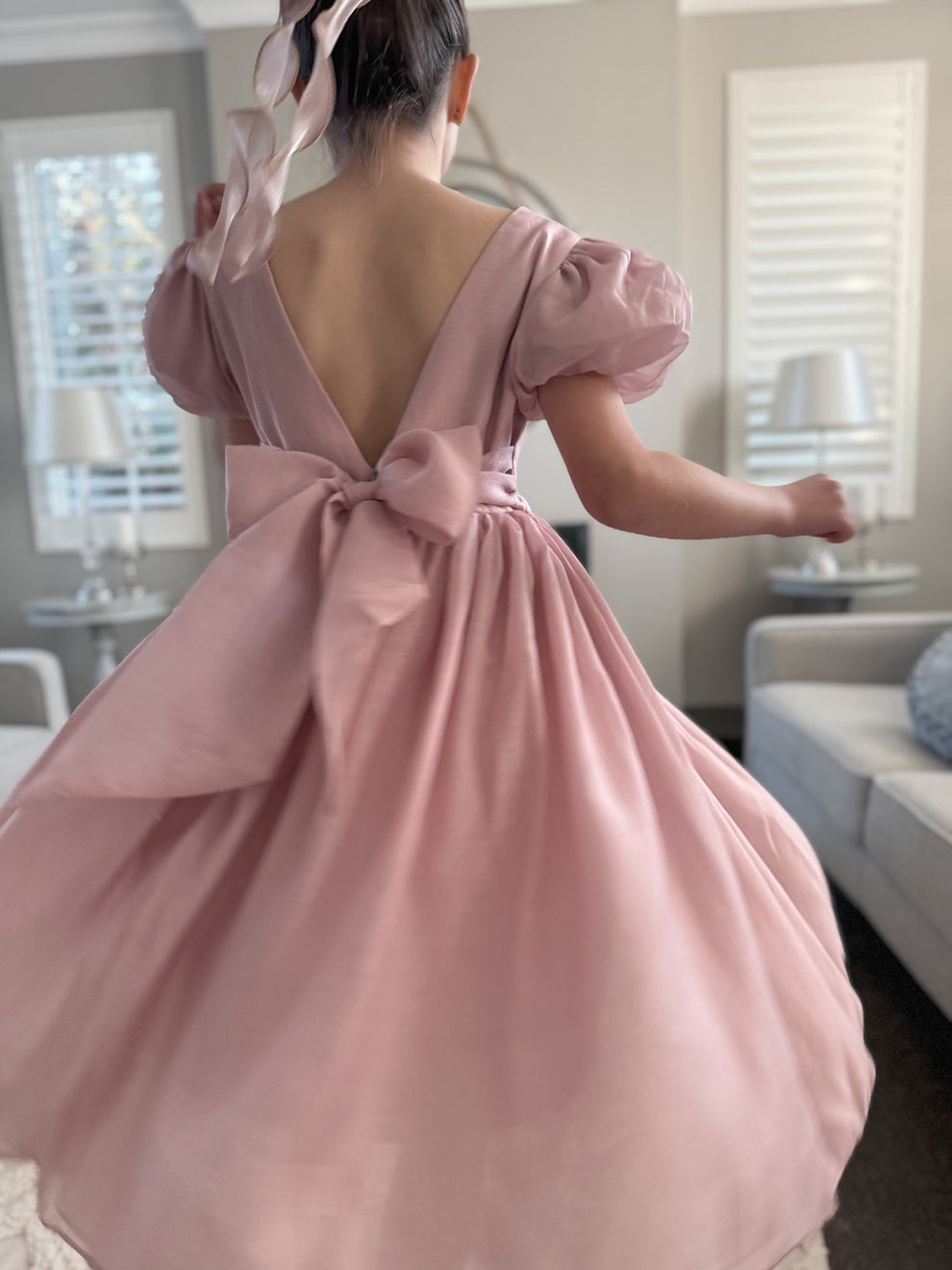 Delia Girls Dusty Pink Dress - A Little Lacey · Photo 11 of 12