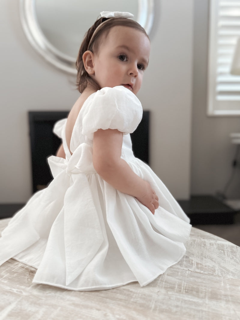 Delia White Baby Dress - A Little Lacey