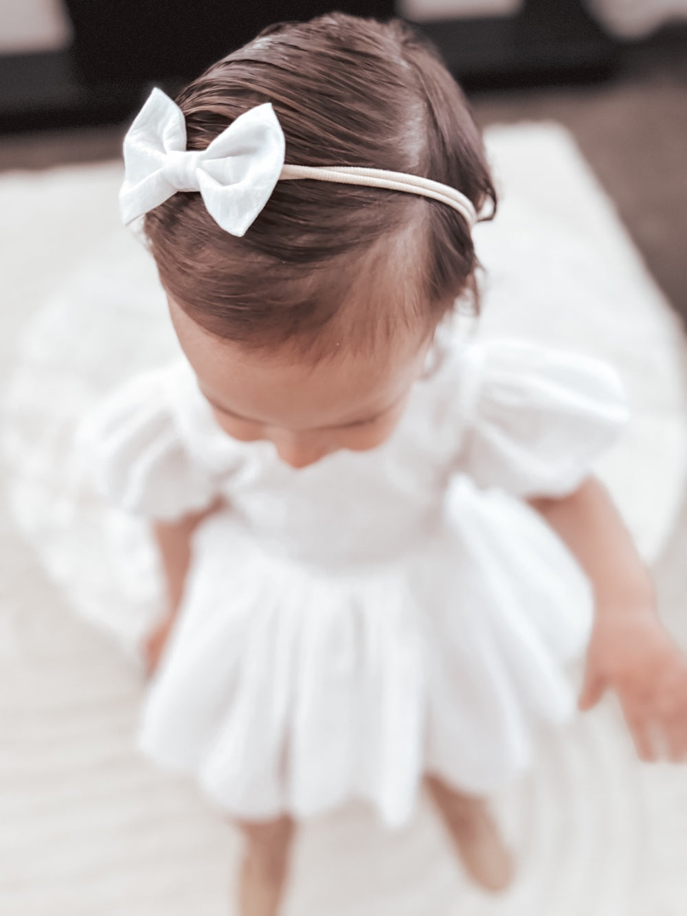 White Elegance Hair Bows - Tiaras and Headpieces