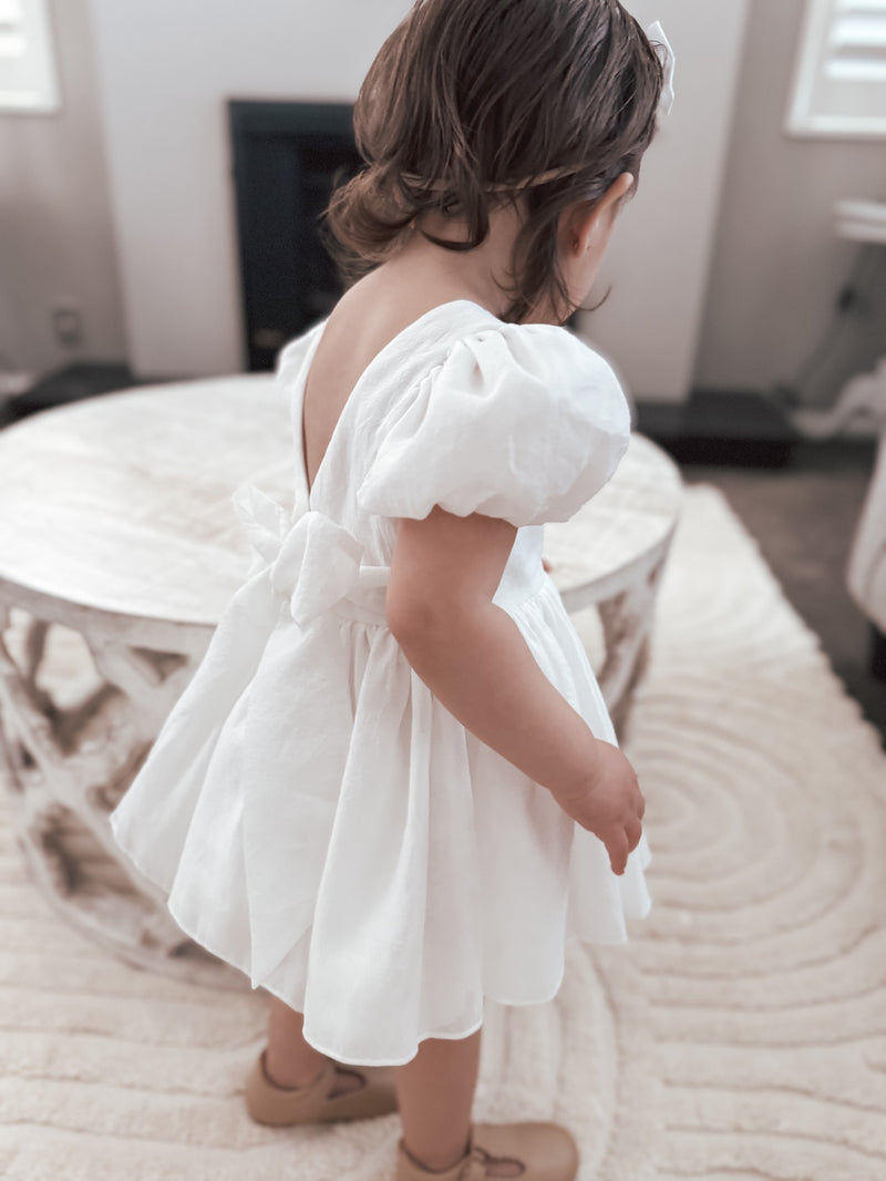 Delia White Baby Dress - A Little Lacey