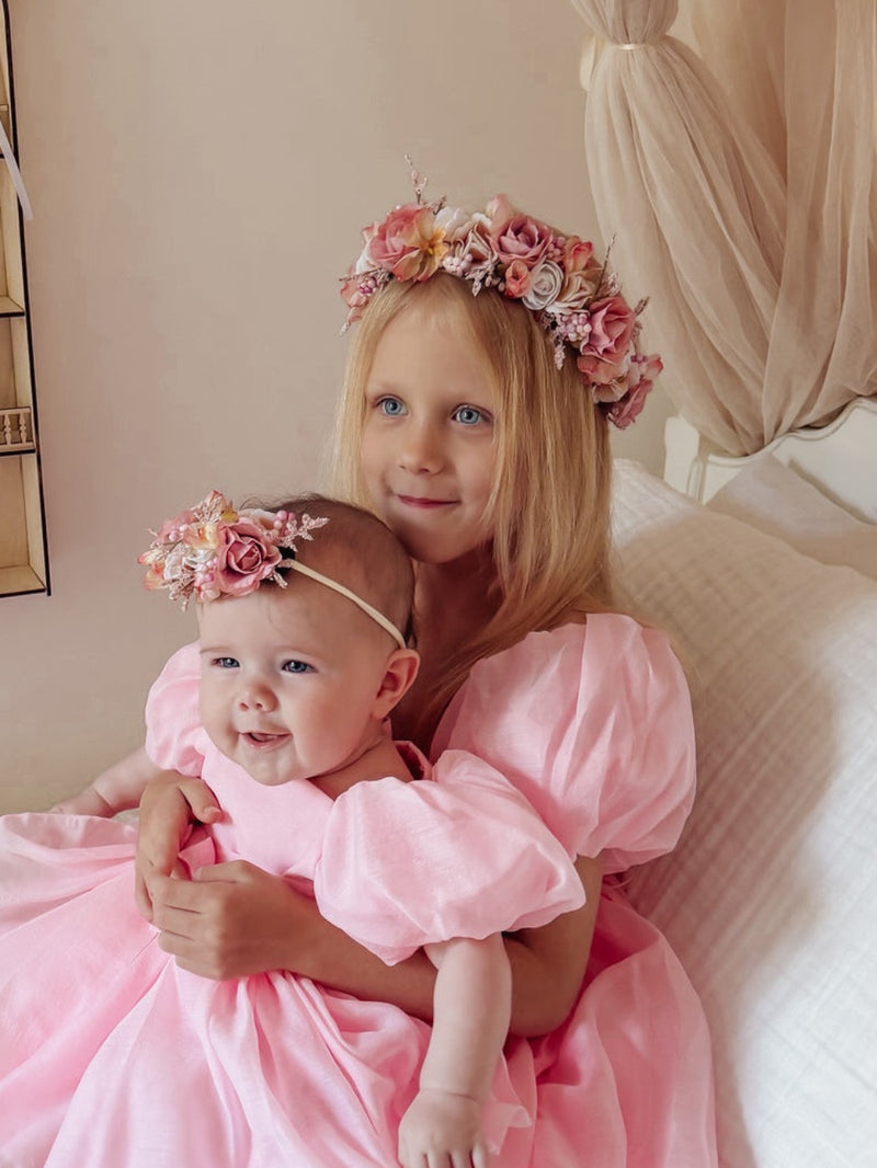 Dahlia Baby Girls Flower Headband - A Little Lacey