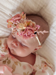 Dahlia Baby Girls Flower Headband - A Little Lacey