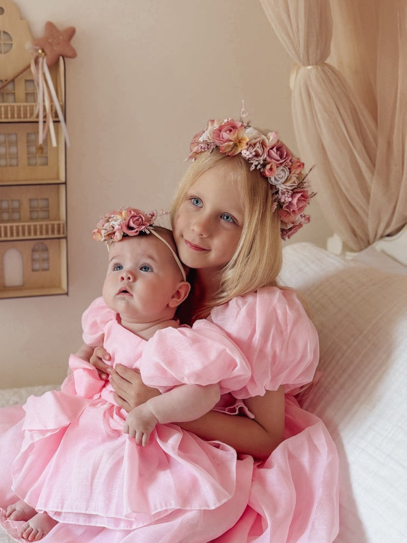 Dahlia Girls Flower Crown - A Little Lacey