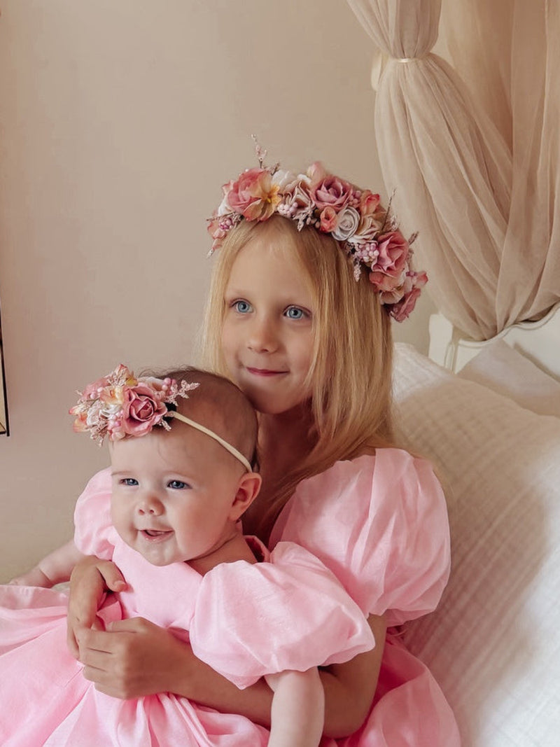 Dahlia Girls Flower Crown - A Little Lacey