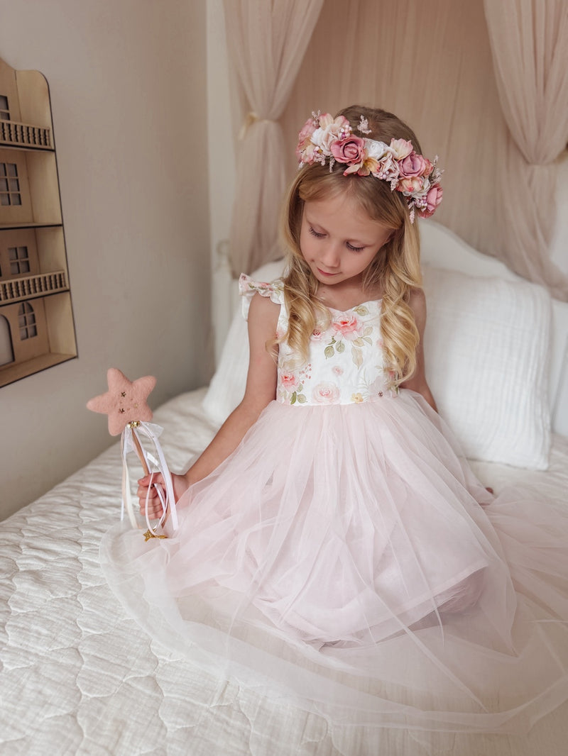Dahlia Girls Flower Crown - A Little Lacey