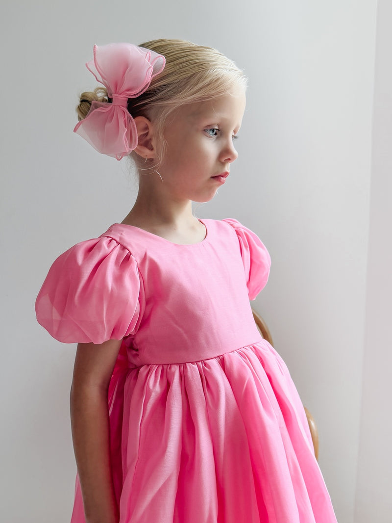 Delia Girls Hot Pink Dress - A Little Lacey