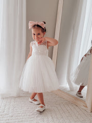 Duchess White Girls Dress - A Little Lacey