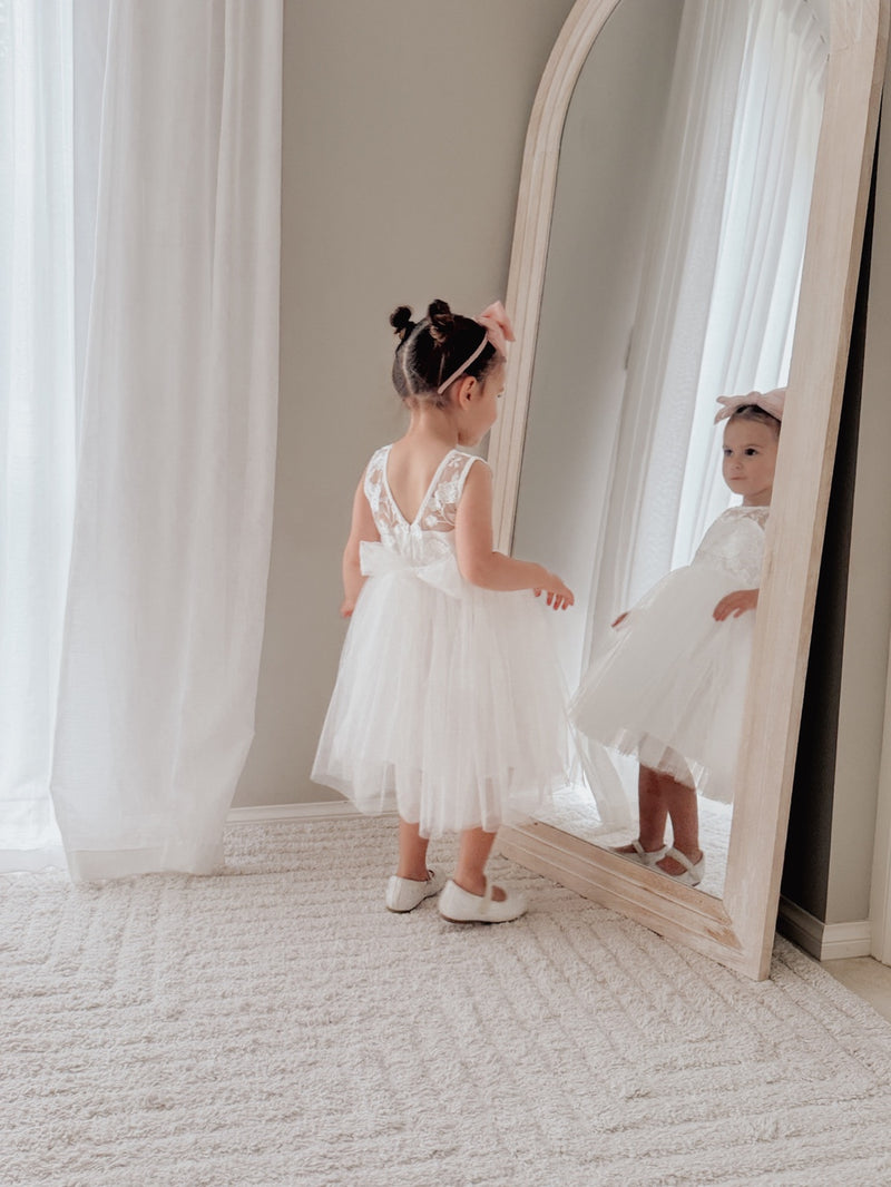 Duchess White Girls Dress - A Little Lacey