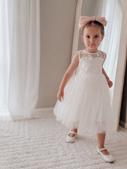 Duchess White Girls Dress - A Little Lacey