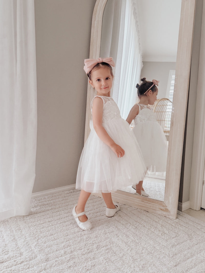 Duchess White Girls Dress - A Little Lacey